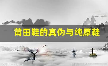 如何识别莆田鞋的真伪与纯原鞋的区别