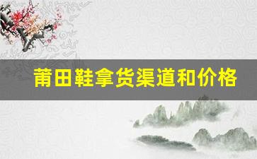 莆田鞋拿货渠道和价格解析，如何避免踩雷和增加利润