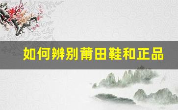 如何辨别莆田鞋和正品鞋的外观差距