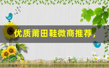 优质莆田鞋微商推荐，让你轻松赚取丰厚利润