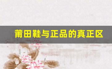 莆田鞋与正品的真正区别是什么？揭秘背后的差异