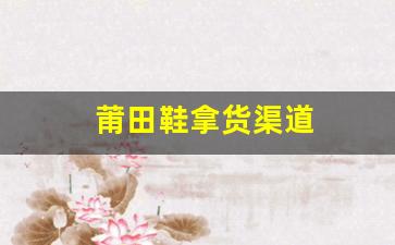 了解莆田鞋的主要拿货渠道，帮助你做出明智选择